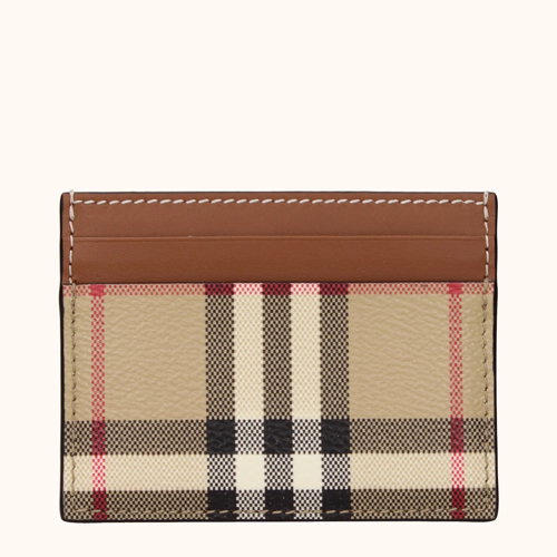 Burberry Document Holders Women Fabric Beige/Brown