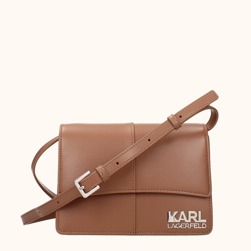 Karl Lagerfeld Crossbody Bags Women Polyurethane Brown/Land