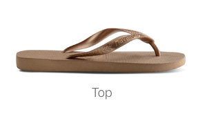 Havaianas Women's Top Flip Flops in Rose Gold