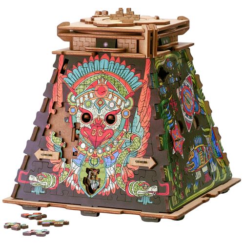 Image of CluePuzzle: Pyramid of the Sun Jigsaw Puzzle Box