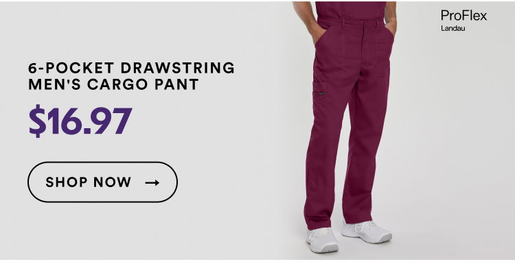 Landau ProFlex | 6-Pocket Drawstring Men's Cargo Pant | $16.97 | Shop Now