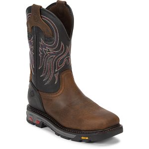 Tanker 11" Steel Toe in walnut (brown).