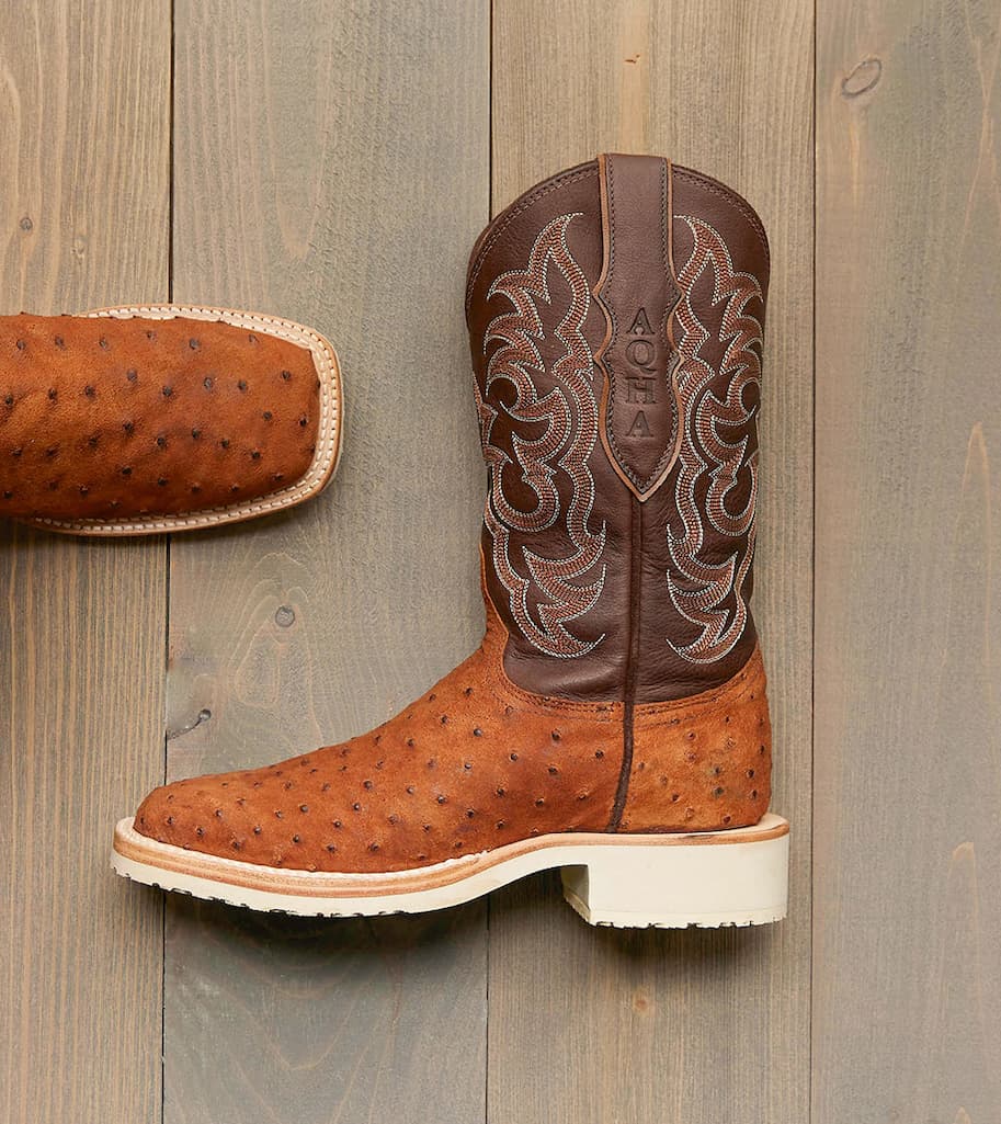 Women's Dakota 11" Full Quill Ostrich in Wild Brandy (brown)