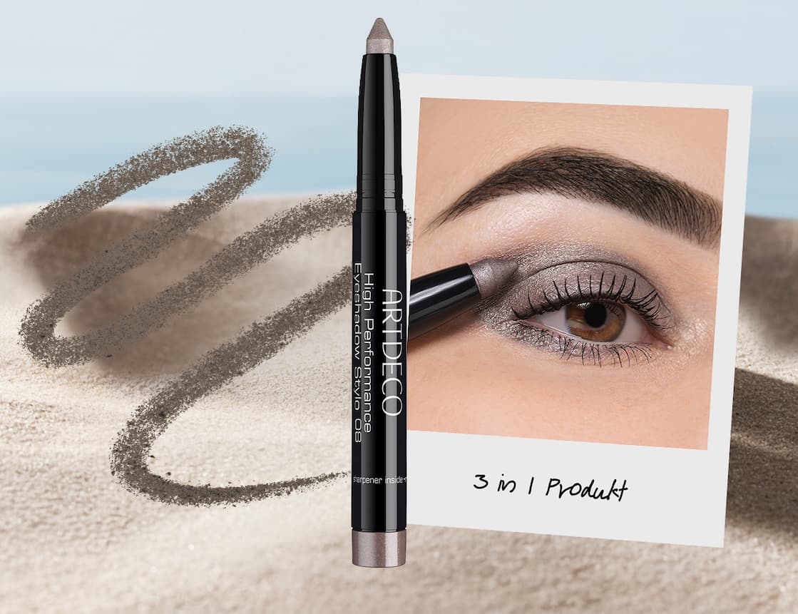 Im Travel Set enthalten: der High Performance Eyeshadow Stylo N°08 benefit silver-grey