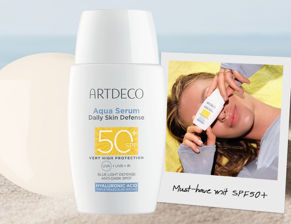 Im Travel Set enthalten: das Aqua Serum Transparent mit SPF50+