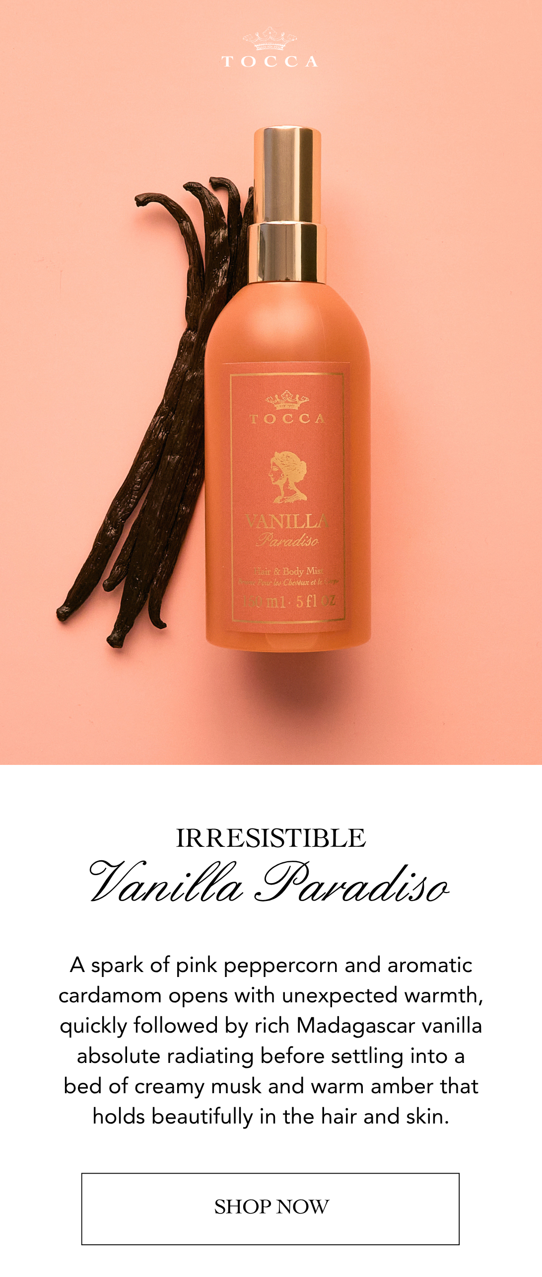 NEW: Vanilla Paradiso Hair & Body Mist