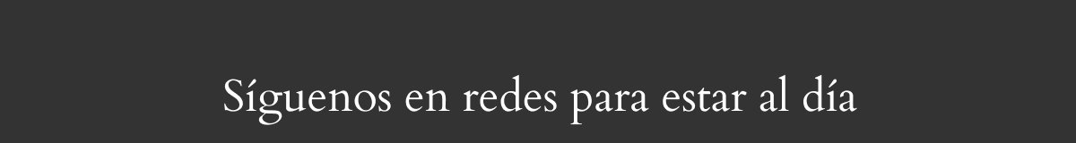 SÍGUENOS EN REDES