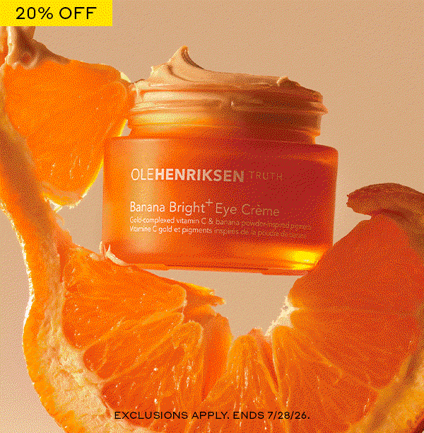 20% OFF. NO ONE DOES VITAMIN C LIKE US. SAVE 20% ON ALL OUR BRIGHTENING BESTSELLERS.