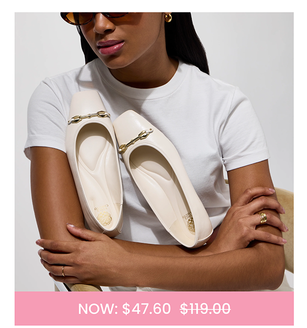 Virna Ballet Flat in Coconut Cream