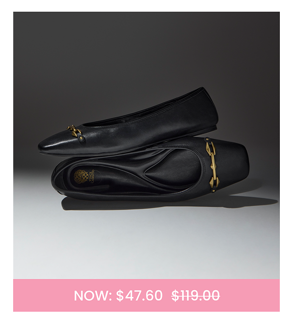 Virna Ballet Flat in Black