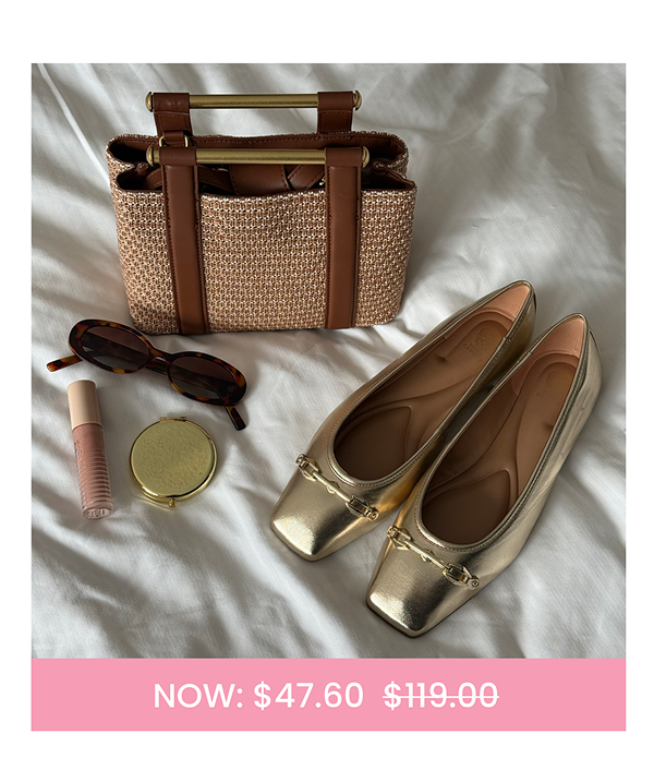 Virna Ballet Flat in Egyptian Gold