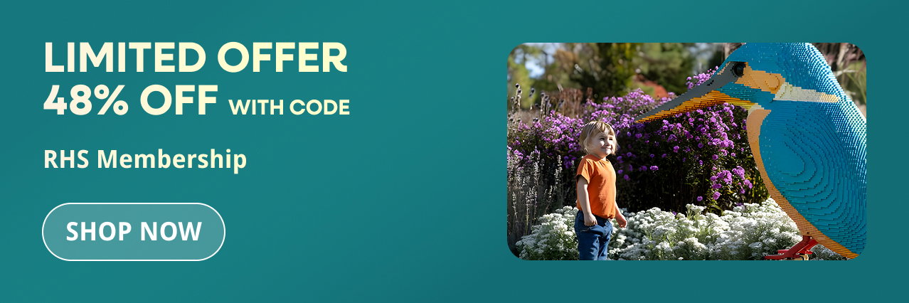 Limited offer. 48% off with code. RHS Membership