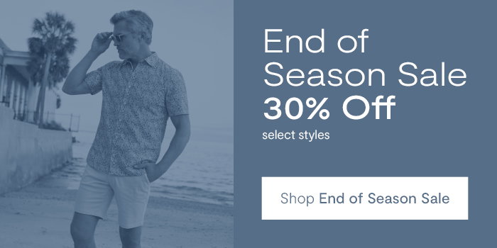 End of Season Sale: 30% Off