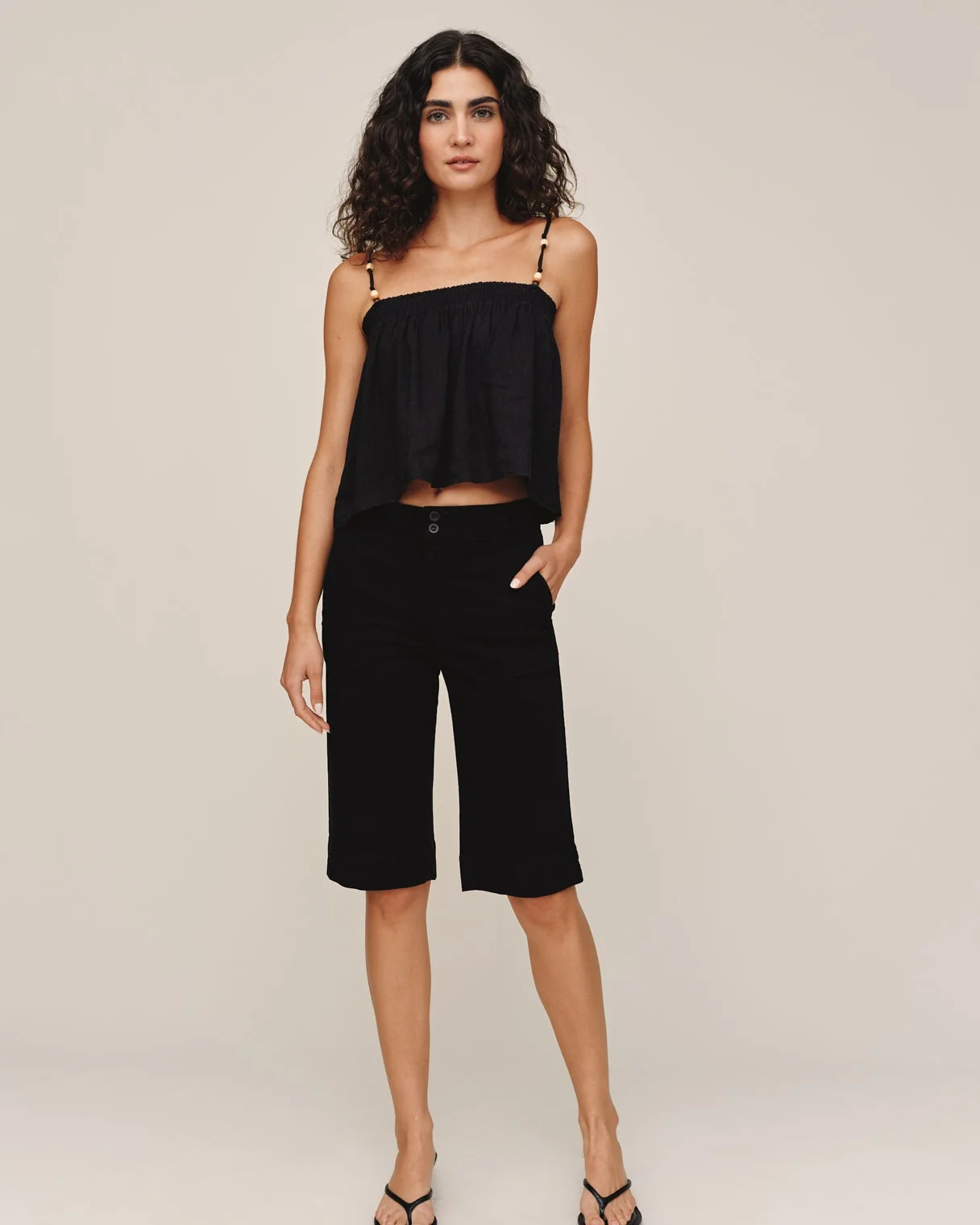 Image of Saige Bermuda- Black