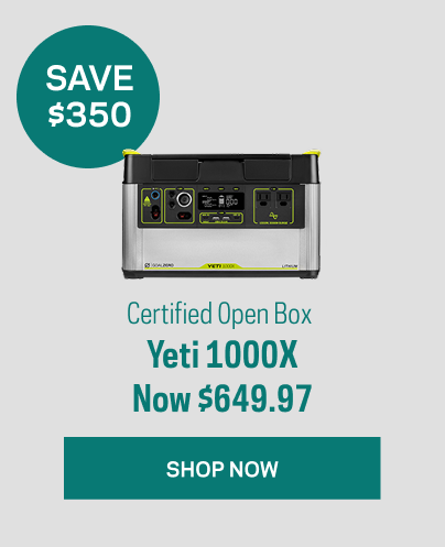 35% Off Open Box Yeti 1000X 