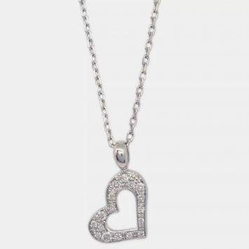 18K White Gold and Diamond Lim