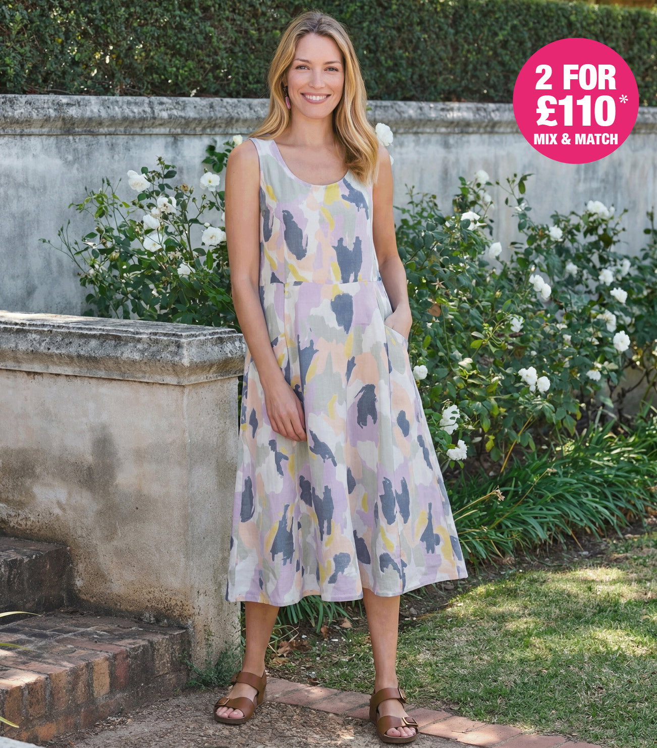 Womens Pocket Pinafore Dress