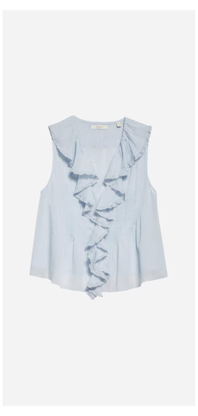 Hilda Top In Alice Blue