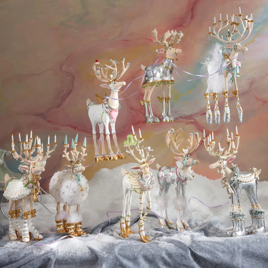 Patience Brewster Moonbeam Blitzen Reindeer Figure