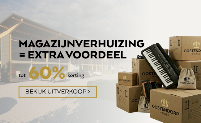 Magazijnuitverkoop bij Oostendorp Muziek