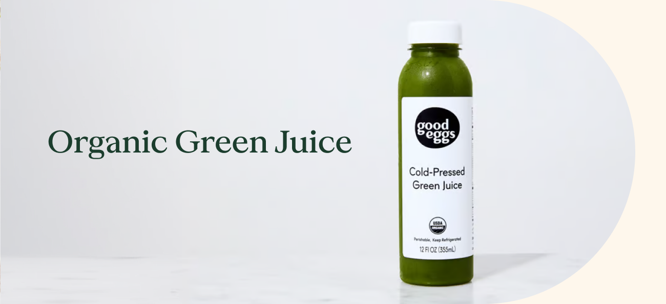 Organic Green Juice — cold-pressed, 25% off for a limited time