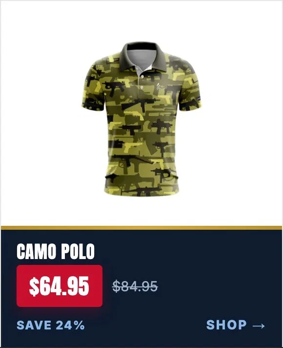 CoolWick Tactical Camo Everyday Button Polo