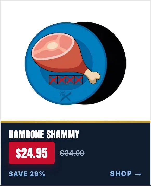 KR Strikeforce Round Shammy Leather Pad Hambone