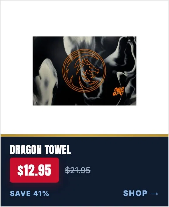 SWAG Black Dragon Hybrid bowling towel