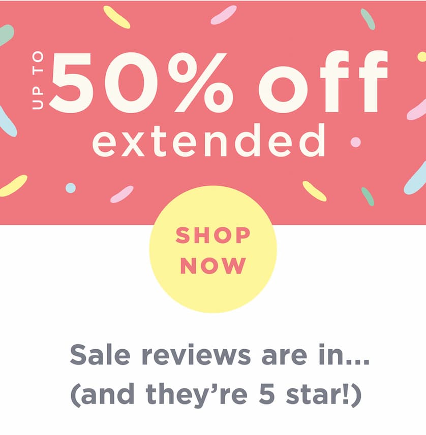 Up to 50% extended