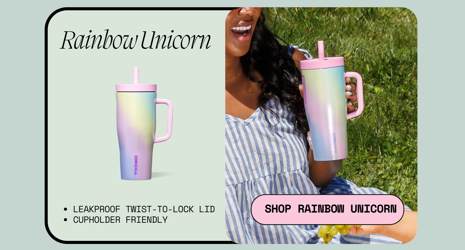 Shop Rainbow Unicorn Leakproof Cruiser