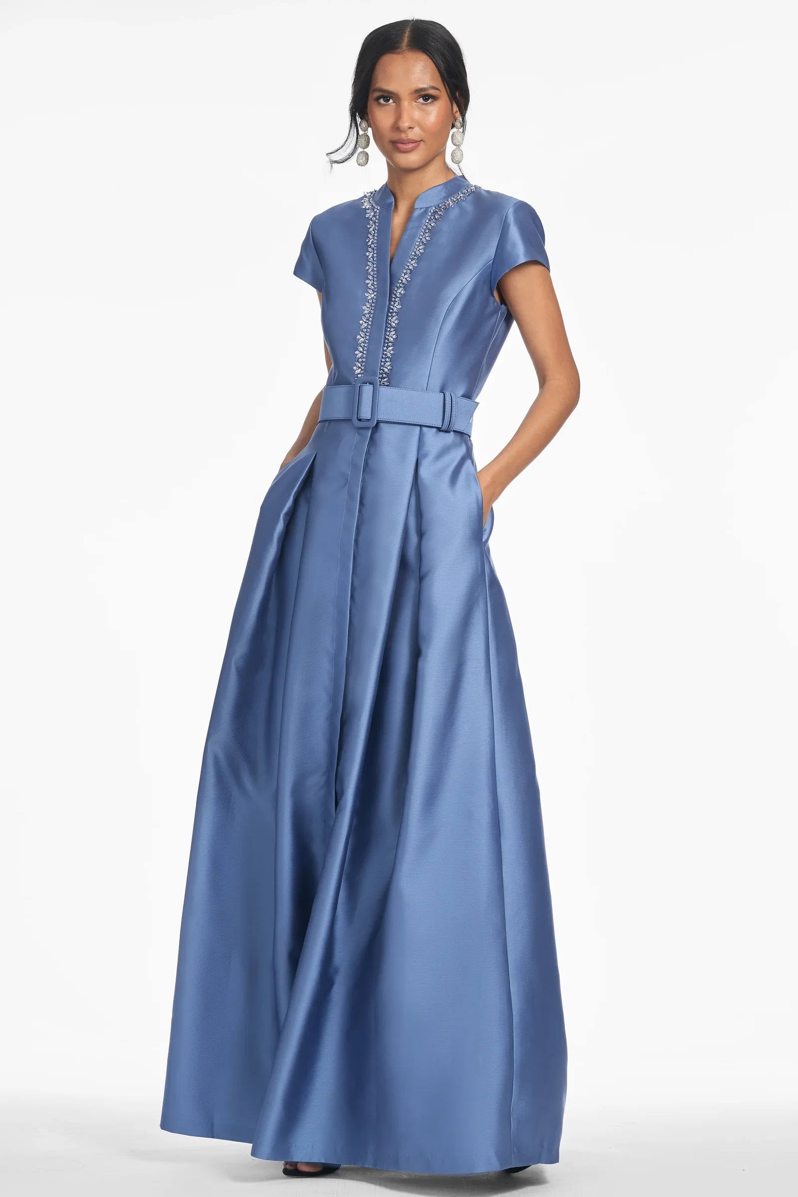 Image of EMBELLISHED MARTA GOWN - TWILIGHT