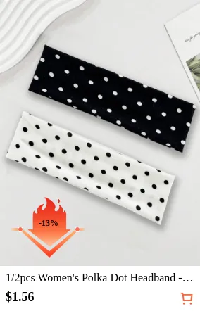 1/2pcs Women s Polka Dot Headband ...