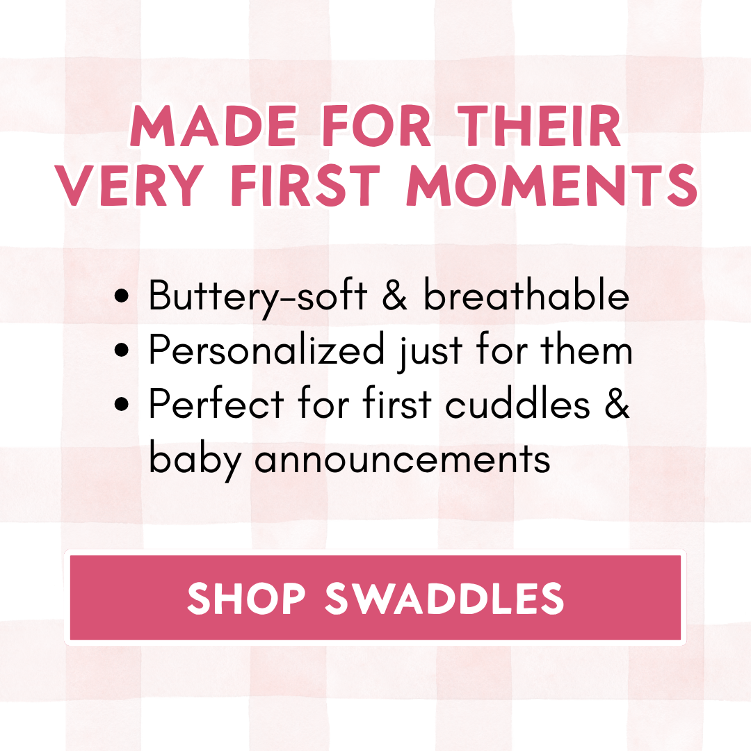 Shop personalized swaddle blankets