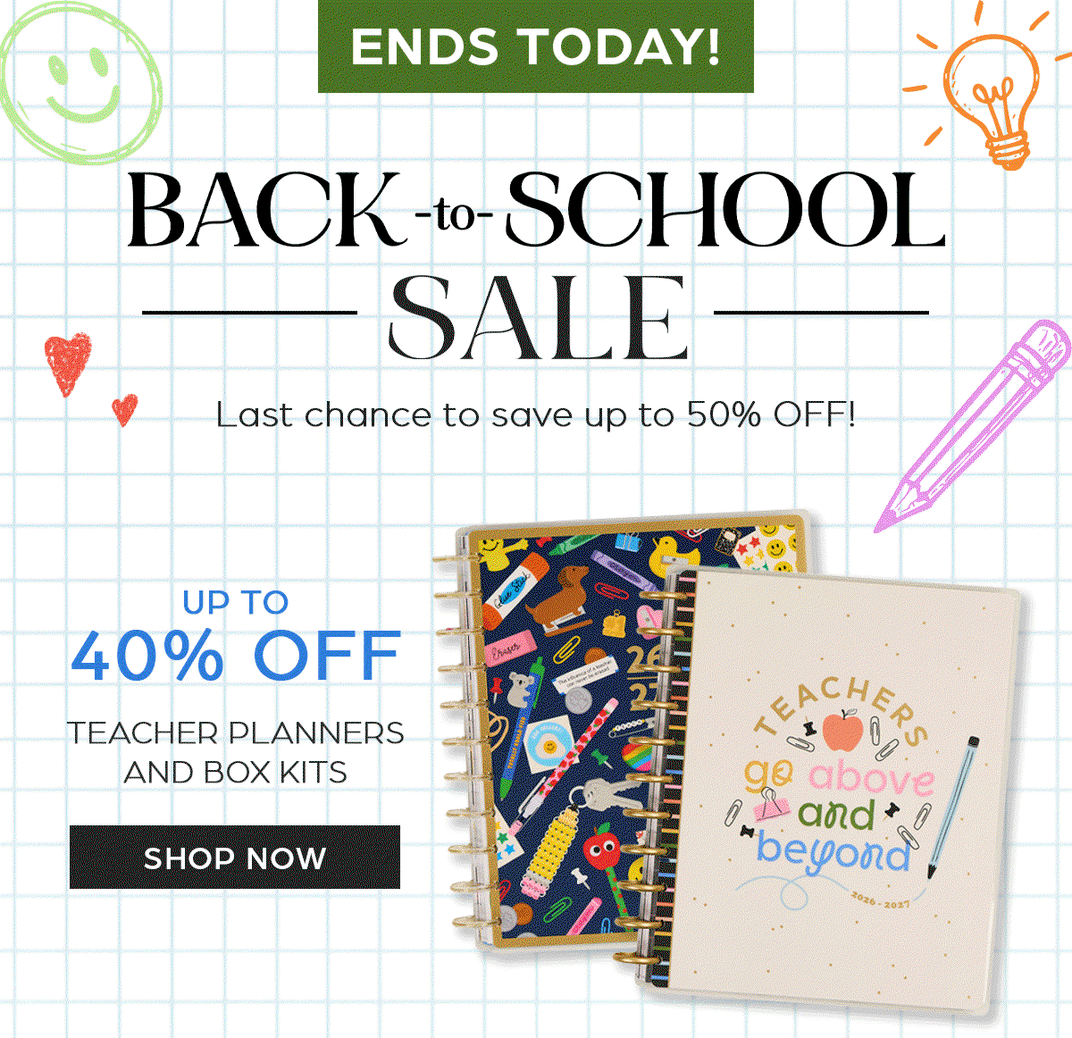 Teacher Planners and Box Kits up to 40% OFF - Shop Now