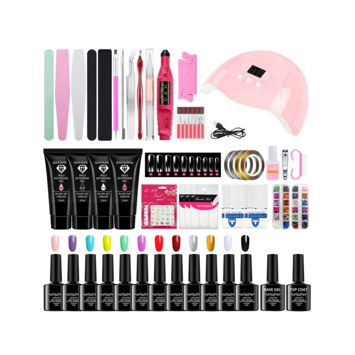 Nail Art Set «Nail UV kit», 78-teiliges Zubehör, mit UV-Lampe