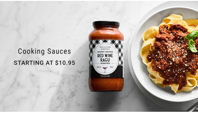 Cooking Sauces starting at $10.95