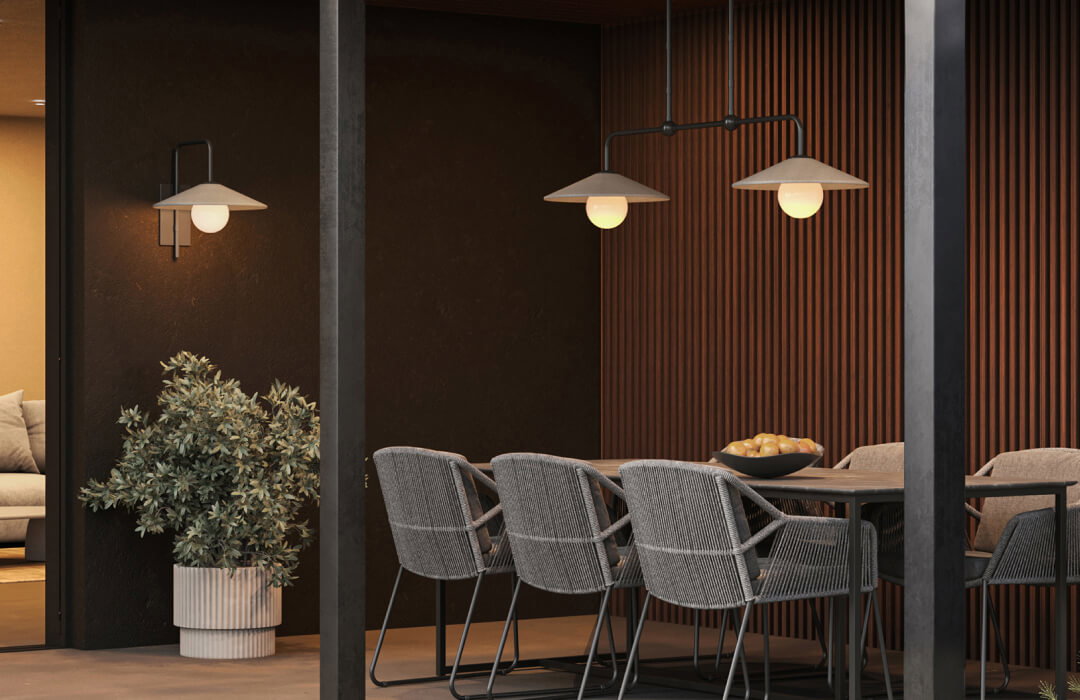 Bothy Outdoor Linear Suspension  by Currey & Company