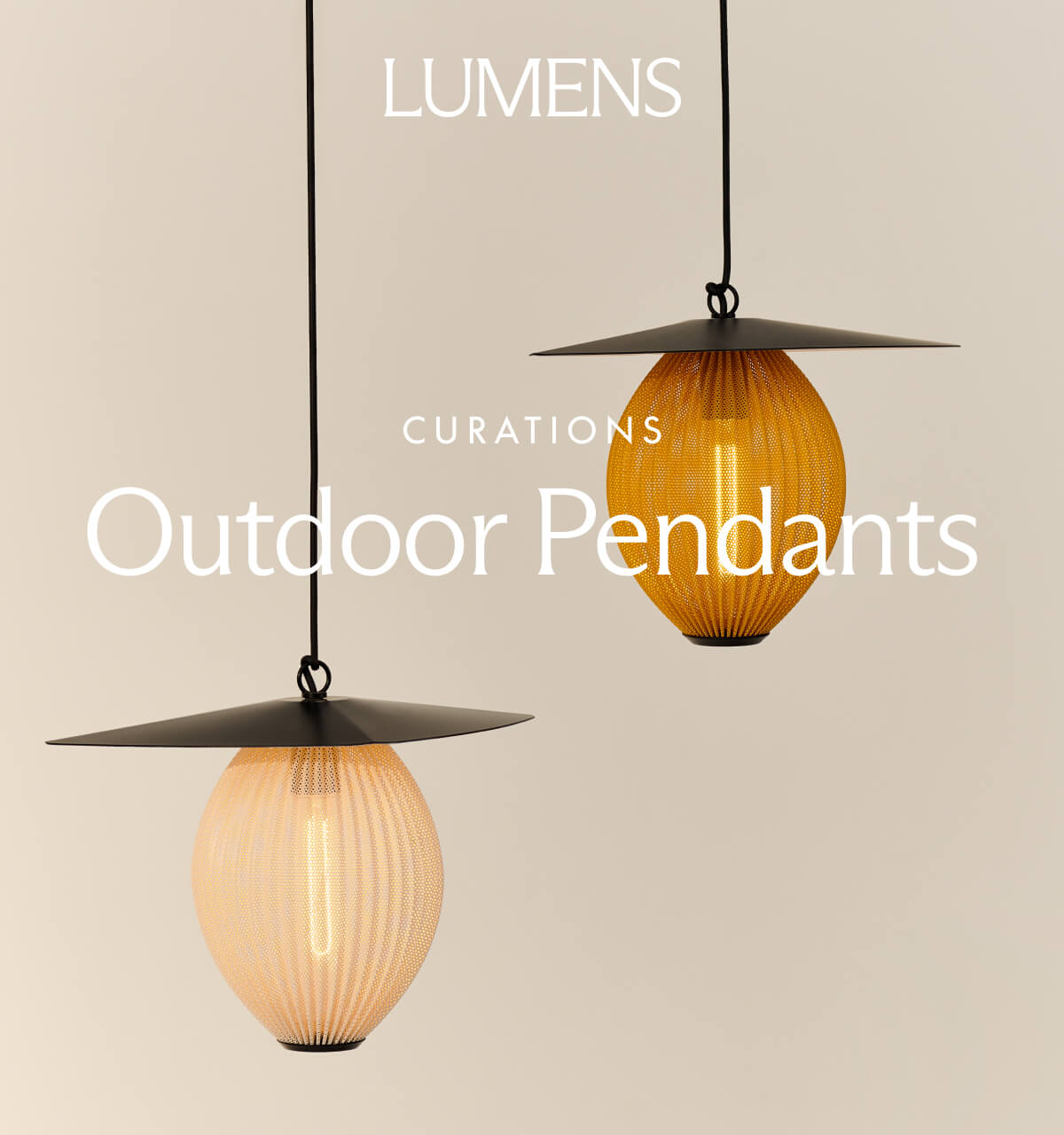 CURATIONS. Outdoor Pendants