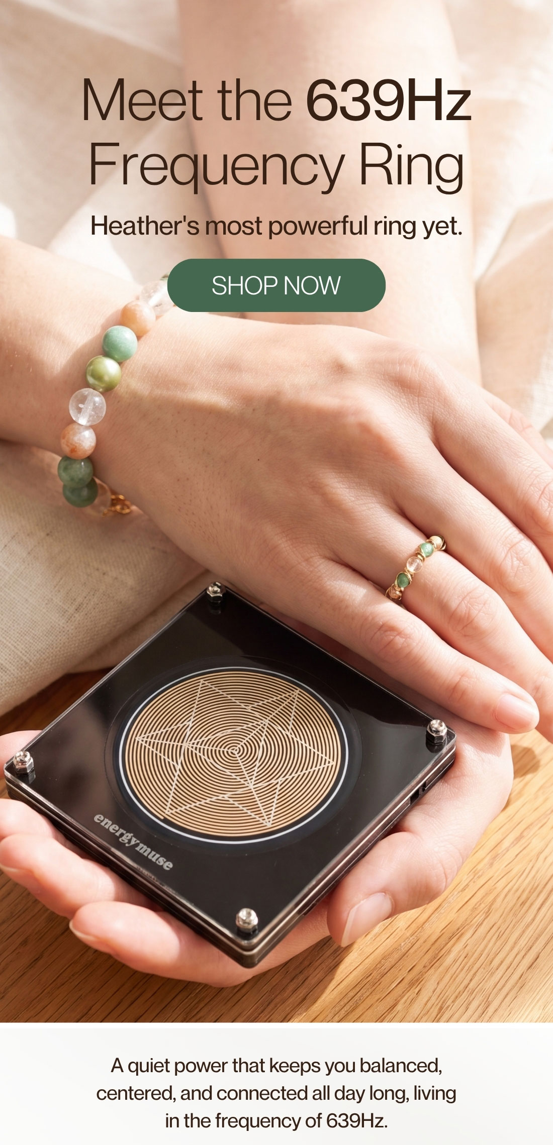 Meet the  639Hz Frequency Ring
