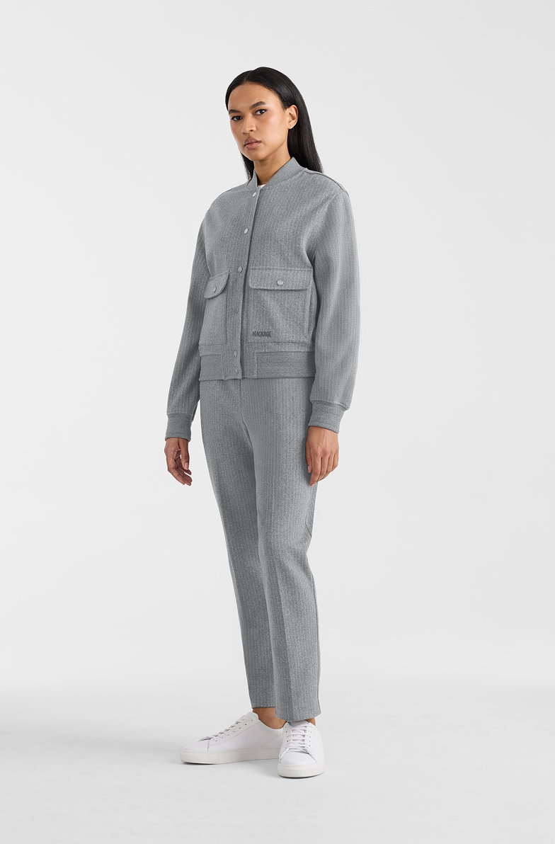 JUNIPER-K Brushed Knit Bomber Jacket