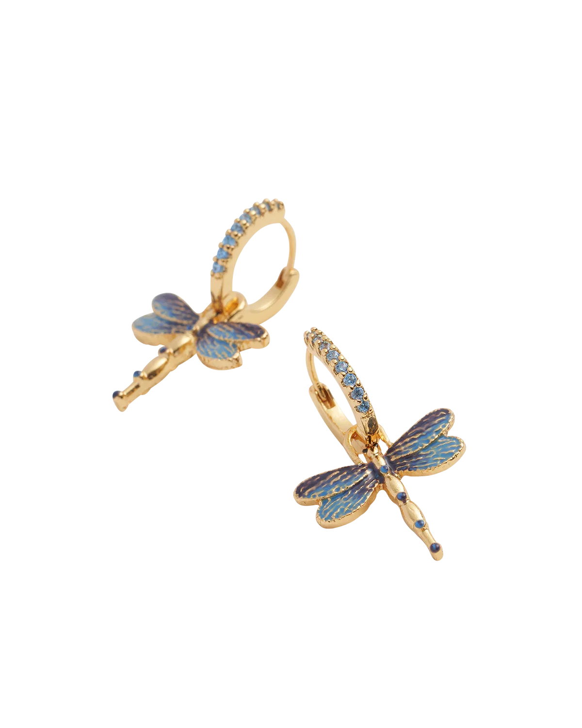 Image of Dragonfly Crystal Earrings