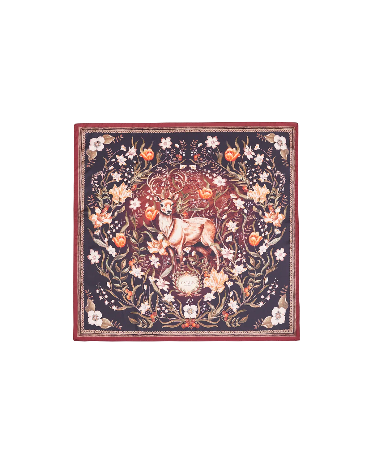 Image of Peach Aurora Tales Square Scarf