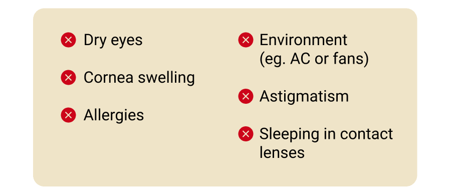 Common causes include: