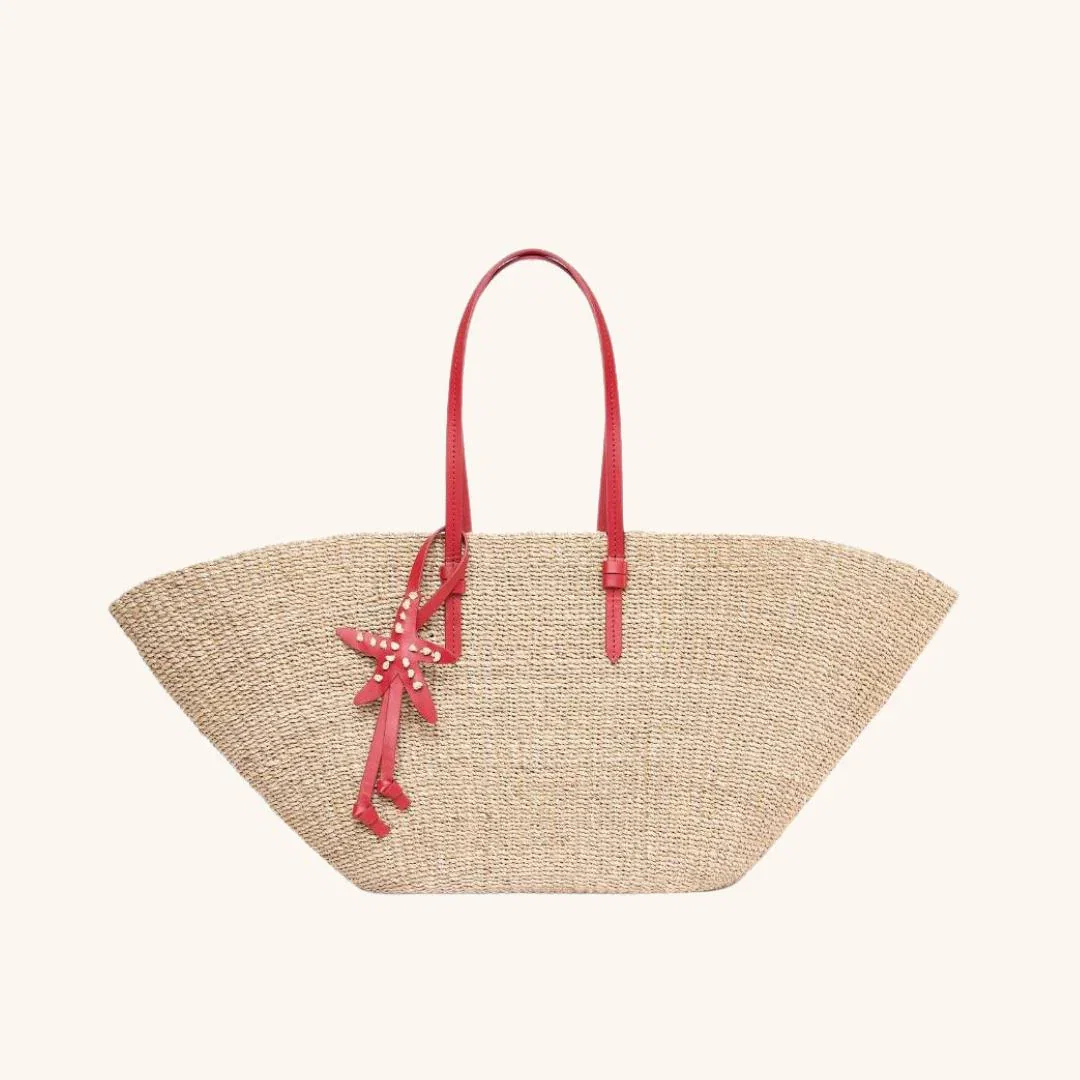 Image of The East West Charm Tote - Tomato
