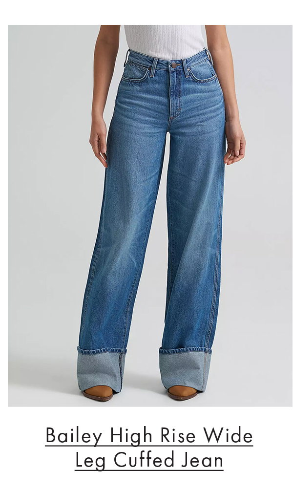 Bailey High Rise Wide Leg Cuffed Jean