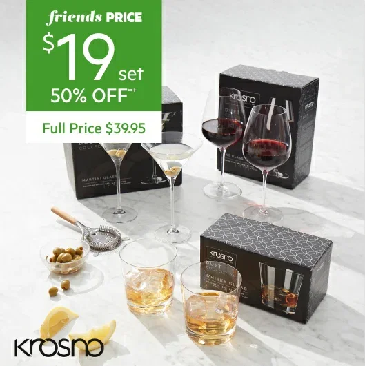 Krosno Duet Glassware Range