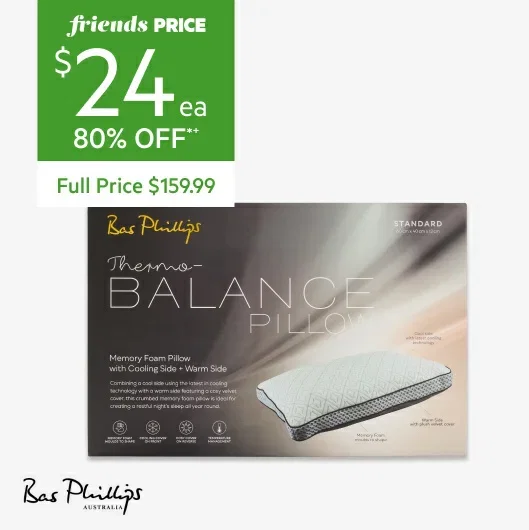Bas Phillips Thermo Balance Memory Foam Pillow