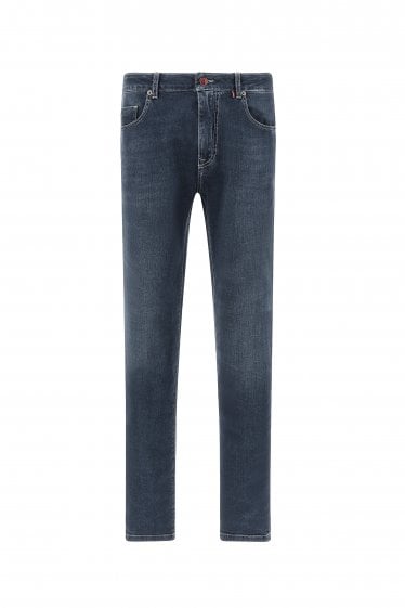 Red Rivet Giza Cotton Stretch Jeans Blue