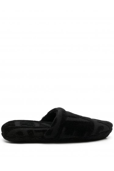 Bath Slippers All Over Tonal Black
