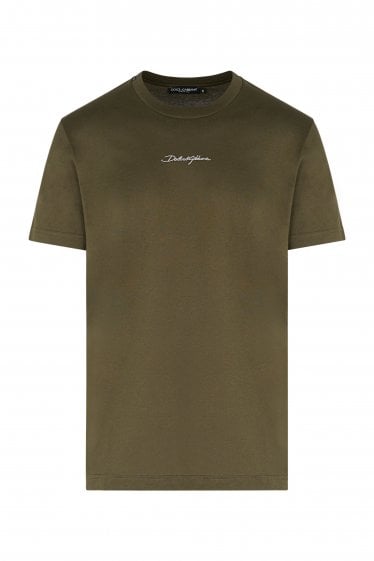 Embroidered Logo T-Shirt Green